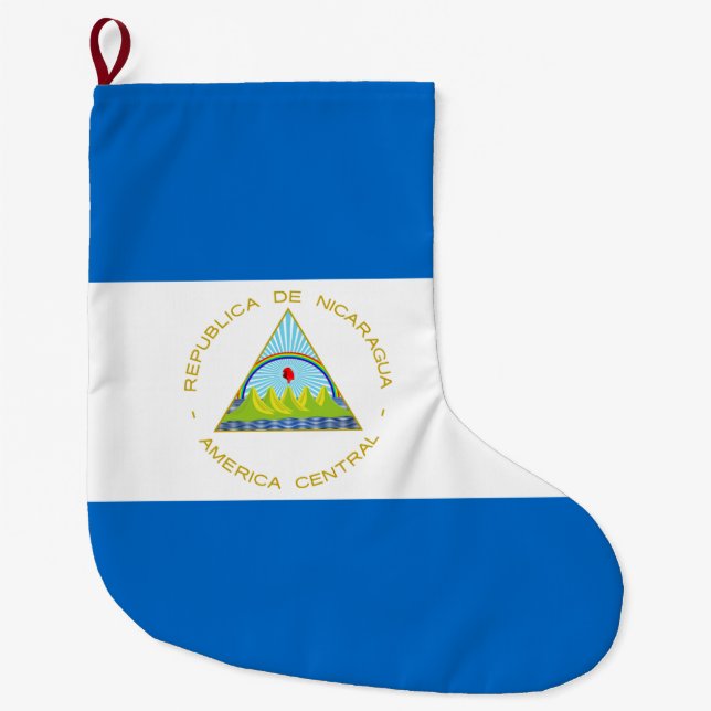 Flagge Nicaraguas Großer Weihnachtsstrumpf (Vorderseite)