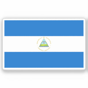 Flagge Nicaraguas individuell zugeschnitten Aufkleber