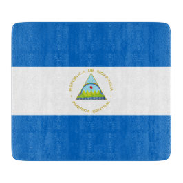 Flagge Nicaraguas Schneidebrett