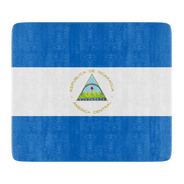 Flagge Nicaraguas Schneidebrett (Vorderseite)