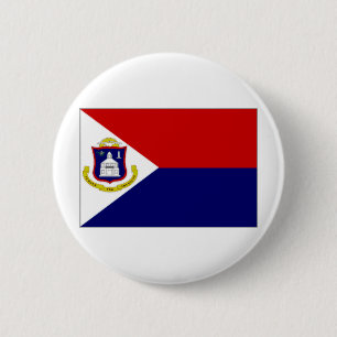 Flagge niederländische Antillen-St. Maarten Button