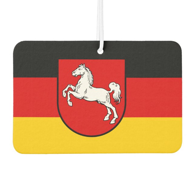 Flagge Niedersachsens Autolufterfrischer (Vorderseite)