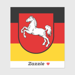 Flagge Niedersachsens Vinyl Sticker