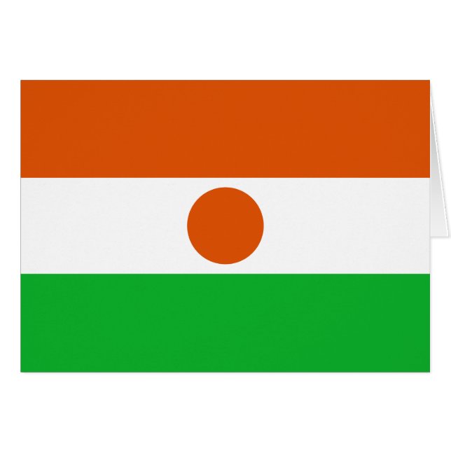 Flagge Niger (Vorderseite (Horizontal))