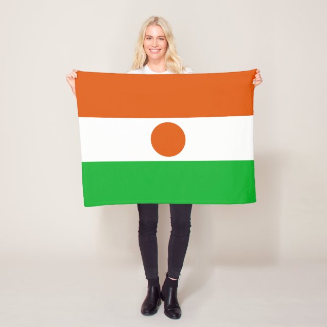 Flagge Niger Fleecedecke (Beispiel)