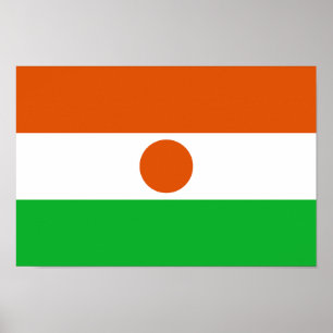 Flagge Niger Poster