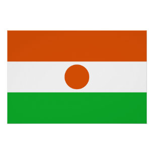 Flagge Niger Poster