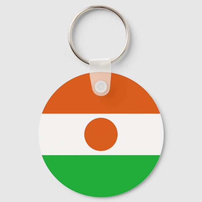 Flagge Niger Schlüsselanhänger (Vorderseite)
