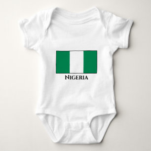 Flagge Nigerias Baby Strampler
