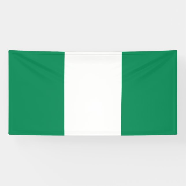 Flagge Nigerias Banner (Horizontal)