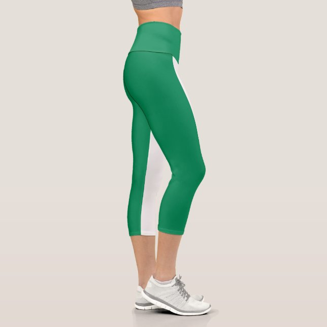 Flagge Nigerias Capri Leggings (Rechts)