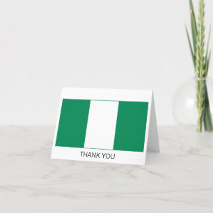 Flagge Nigerias Dankeskarte