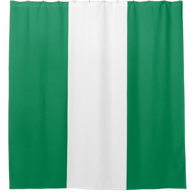 Flagge Nigerias Duschvorhang (Vorderseite)