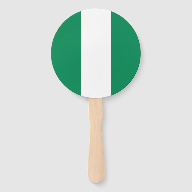 Flagge Nigerias Fächer (Vorderseite)