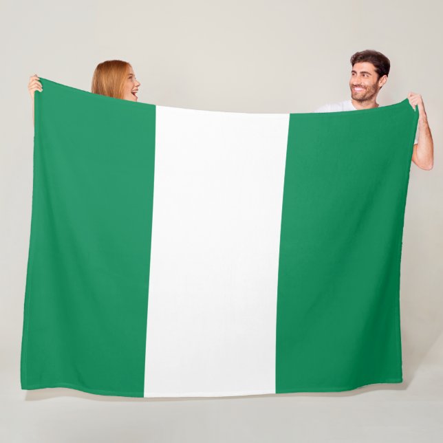 Flagge Nigerias Fleecedecke (Beispiel)