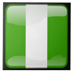 Flagge Nigerias Fliese
