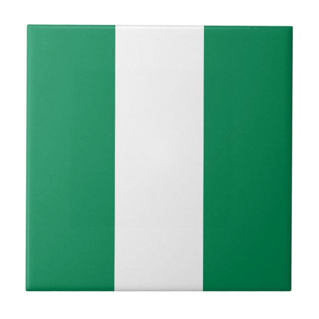 Flagge Nigerias Fliese (Vorderseite)