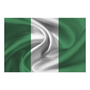 Flagge Nigerias Fotodruck