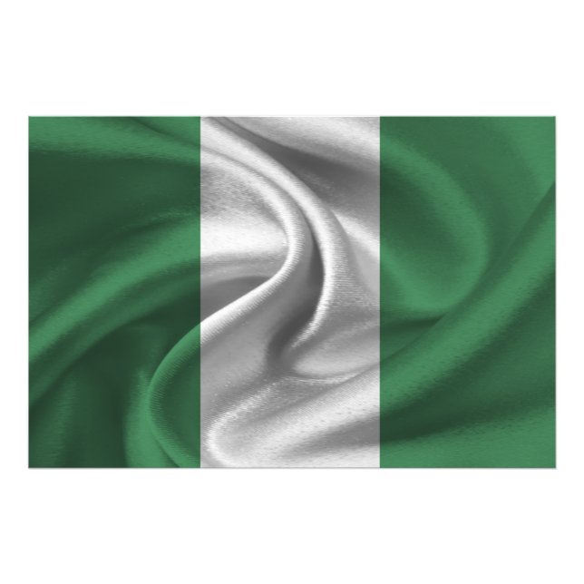 Flagge Nigerias Fotodruck (Vorne)