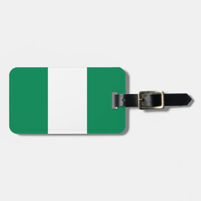 Flagge Nigerias Gepäckanhänger (Vorderseite horizontal)