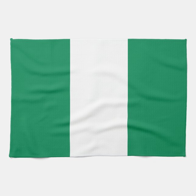 Flagge Nigerias Geschirrtuch (Horizontal)