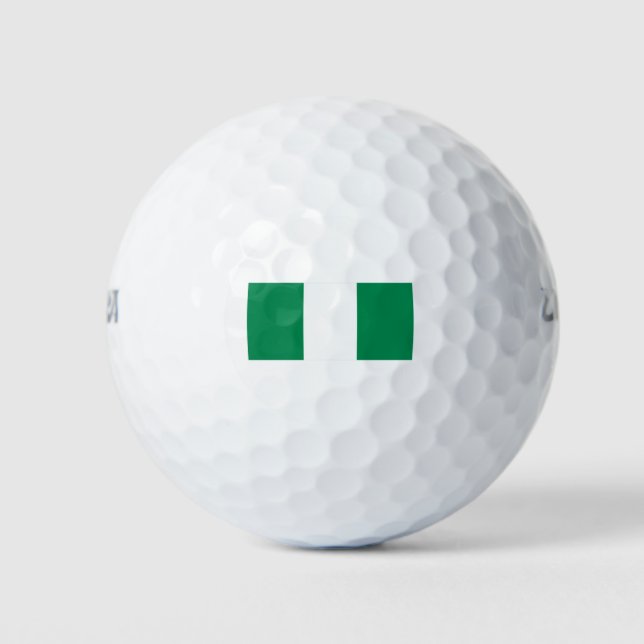 Flagge Nigerias Golfball (Vorderseite)