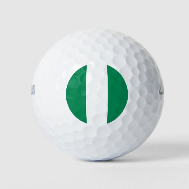 Flagge Nigerias Golfball (Vorderseite)