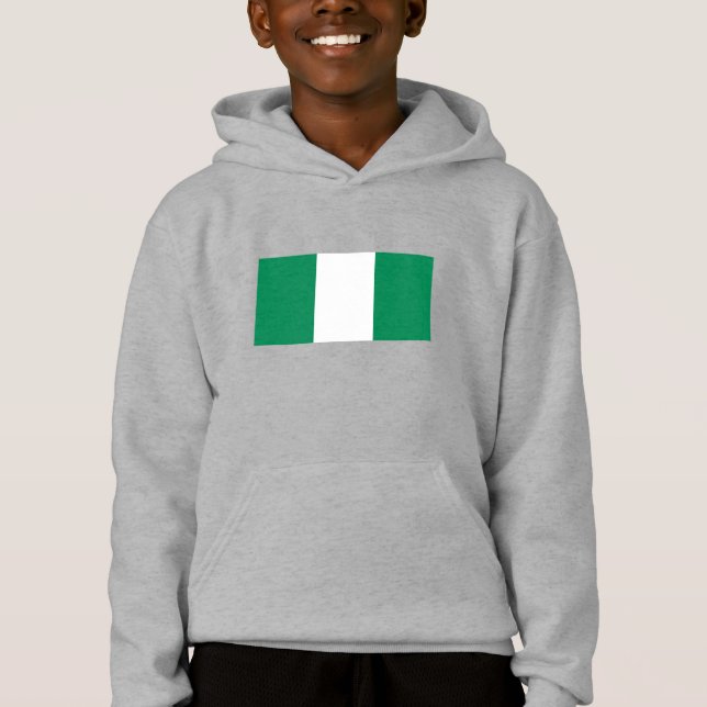 Flagge Nigerias Hoodie (Vorderseite)