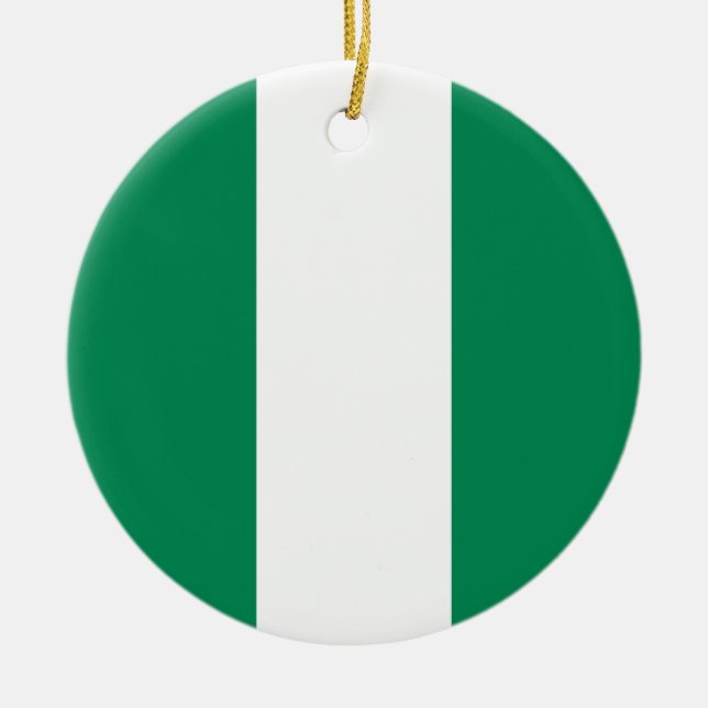 Flagge Nigerias Keramik Ornament (Vorne)