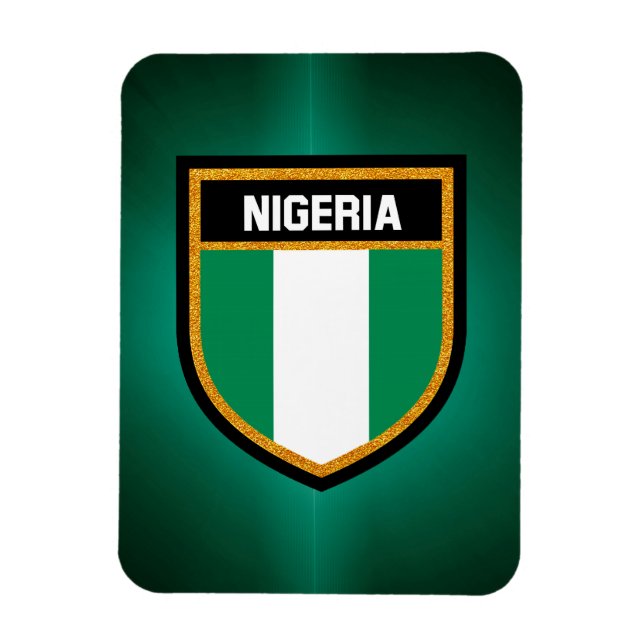 Flagge Nigerias Magnet (Vertikal)