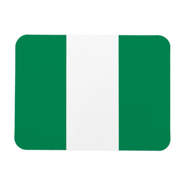 Flagge Nigerias Magnet (Horizontal)