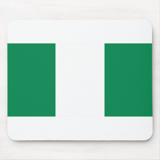 Flagge Nigerias Mousepad (Vorne)
