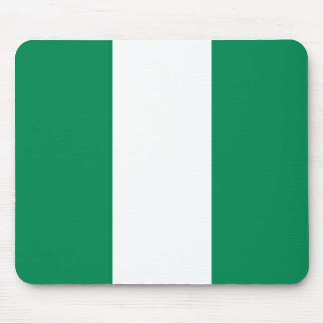 Flagge Nigerias Mousepad (Vorne)