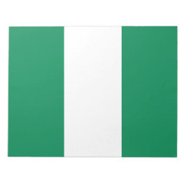 Flagge Nigerias Notizblock