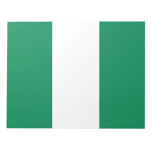 Flagge Nigerias Notizblock (Vorderseite)