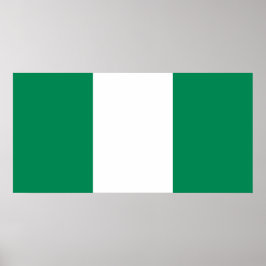 Flagge Nigerias Poster