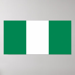 Flagge Nigerias Poster