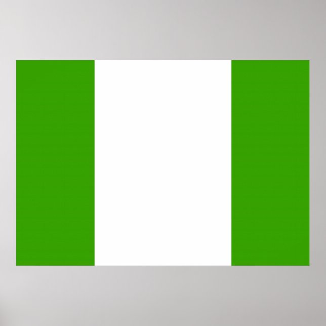 Flagge Nigerias Poster (Vorne)