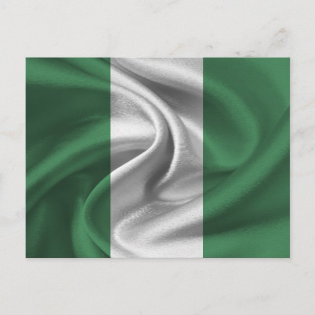 Flagge Nigerias Postkarte (Vorderseite)