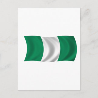 Flagge Nigerias Postkarte