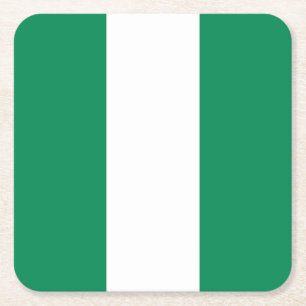 Flagge Nigerias Rechteckiger Pappuntersetzer