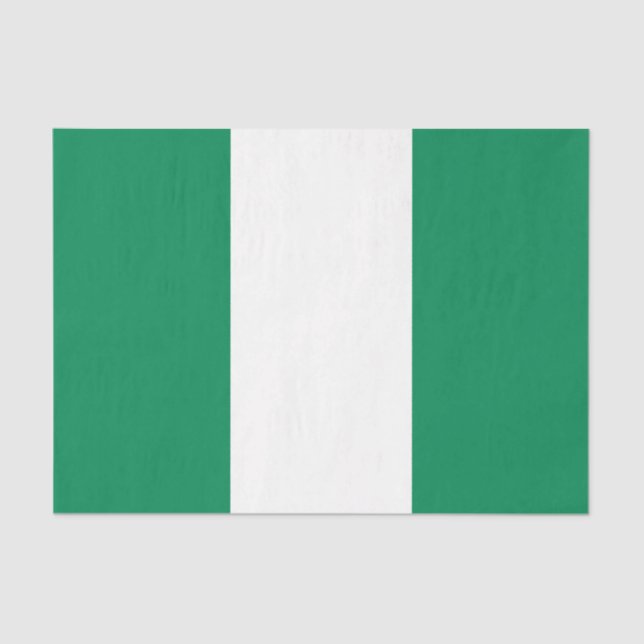 Flagge Nigerias Seidenpapier (Vorderseite)