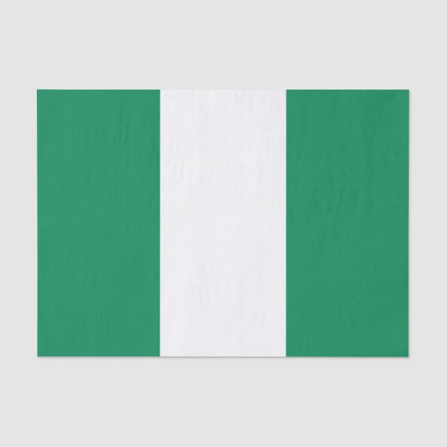 Flagge Nigerias Seidenpapier (Vorderseite)