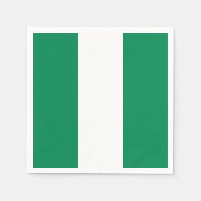 Flagge Nigerias Serviette (Vorderseite)