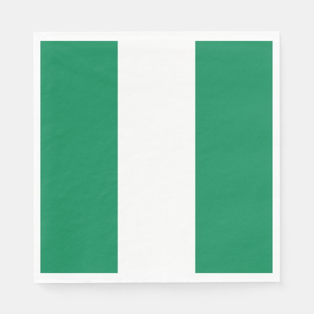 Flagge Nigerias Serviette (Vorderseite)