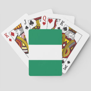 Flagge Nigerias Spielkarten