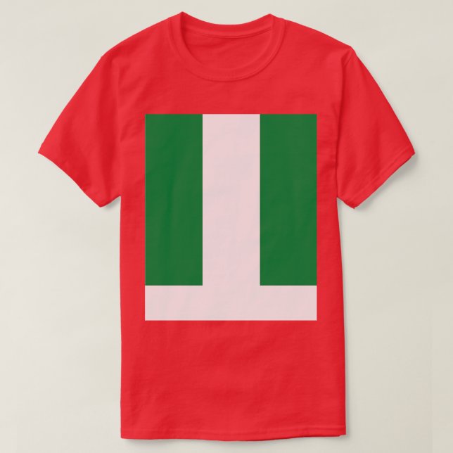 Flagge Nigerias T-Shirt (Design vorne)
