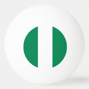 Flagge Nigerias Tischtennisball