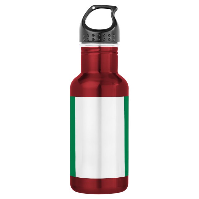 Flagge Nigerias Trinkflasche (Vorderseite)