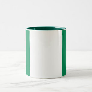 Flagge Nigerias Zweifarbige Tasse